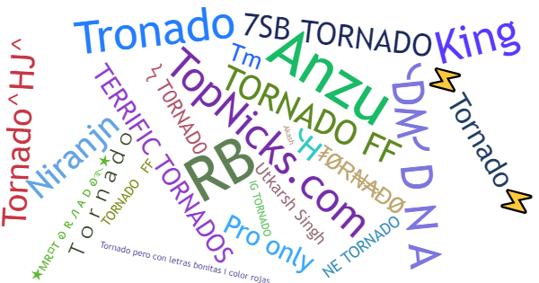 Spitznamen für Tornado