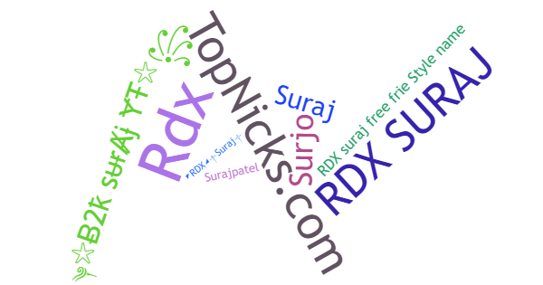 Spitznamen für RDXSURAJ