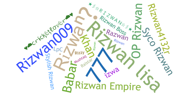 Spitznamen für Rizwan