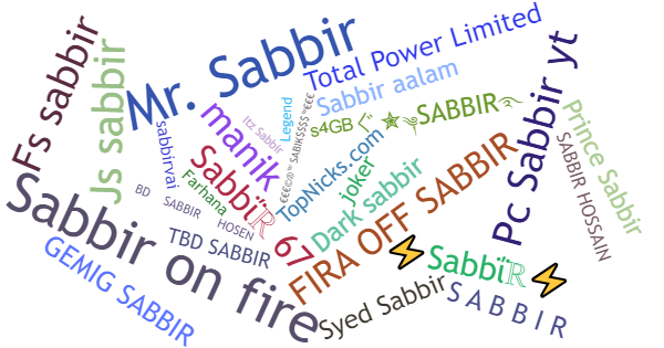 Spitznamen für Sabbir