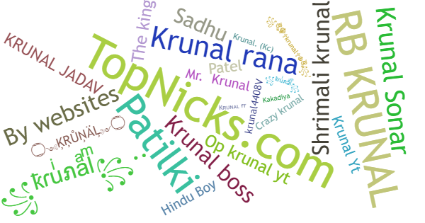 Spitznamen für Krunal