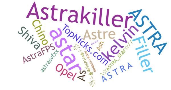 Spitznamen für Astra