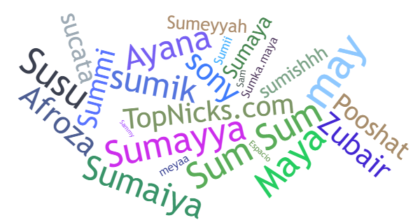 Spitznamen für Sumaya