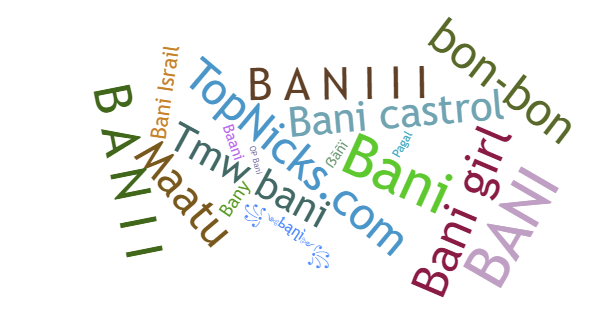 Spitznamen für Bani