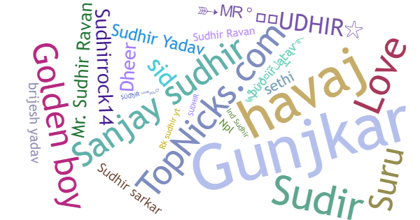 Spitznamen für Sudhir