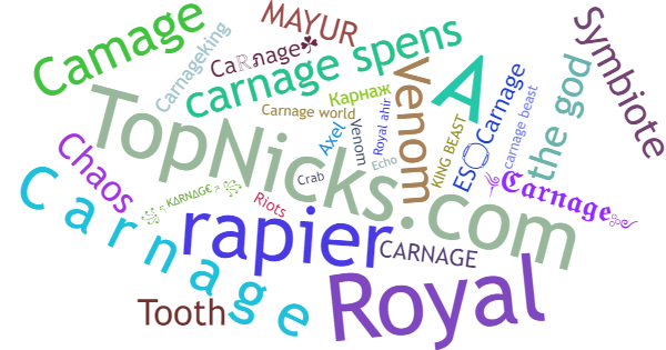 Spitznamen für Carnage