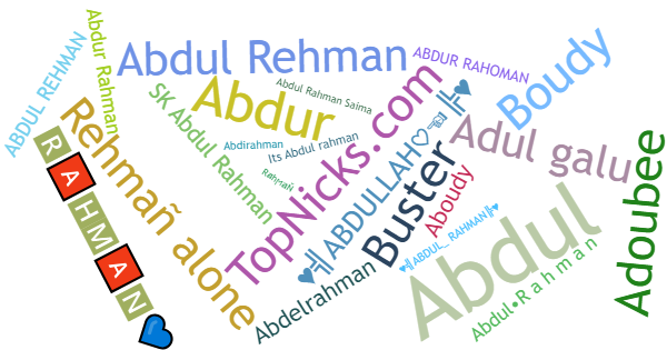 Spitznamen für Abdulrahman